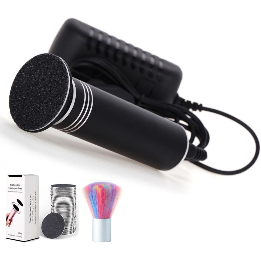 Electric Foot Callus Remover Pedicure Tool Black New
